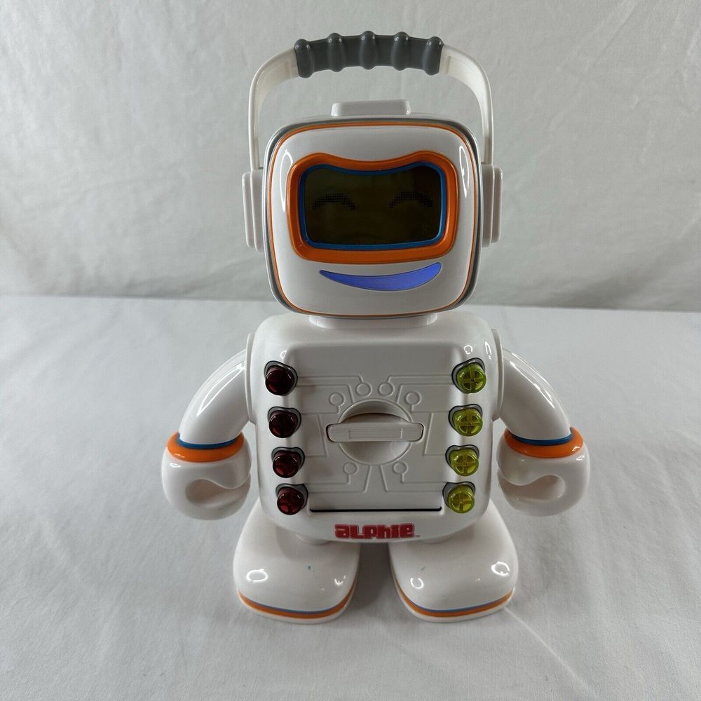 Hasbro White and Orange Alpha Robot Learning Toy